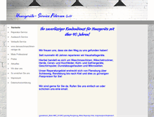 Tablet Screenshot of hausgeraete-service-petersen.de